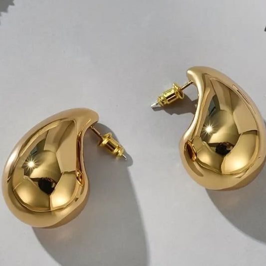 Tear Drop Celebrity Earring Korean Earrings For Women Girls Earring Trendy Alloy Earring Set, Stud Earring, Drops & Danglers
