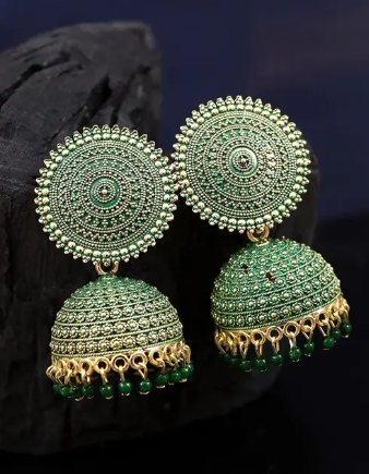 Round Metal Alloy Jhumka