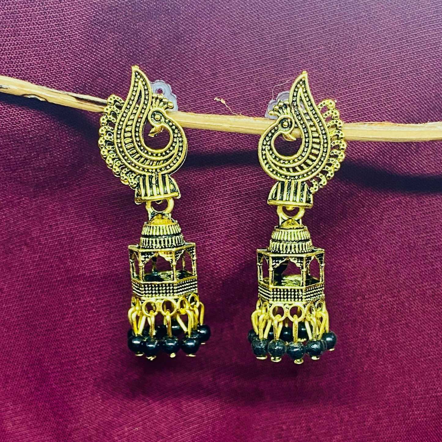 Beautiful Peacock Jhumkas