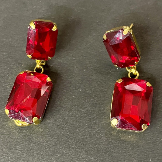 Western Red Stone Earring