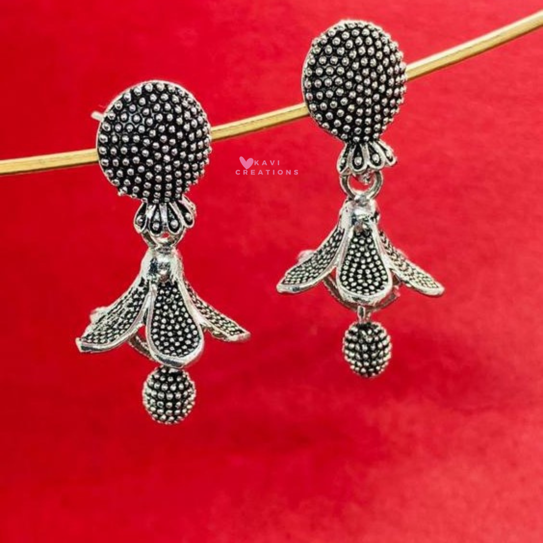 Set of 6 Must Have Oxidised Jhumkas With 3 Free Gift