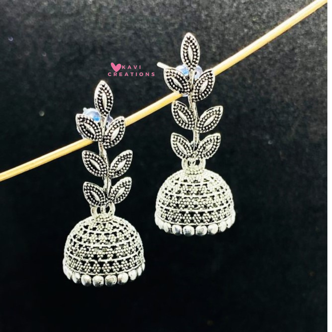 Set of 9 Must Have Oxidised Jhumkas With 4 Free Gift