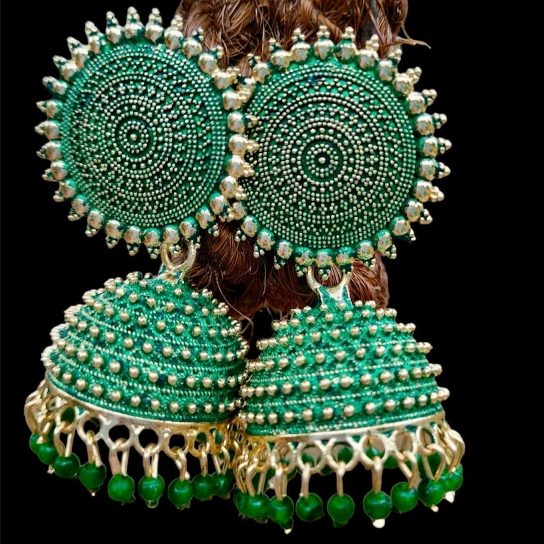 Round Metal Alloy Jhumka