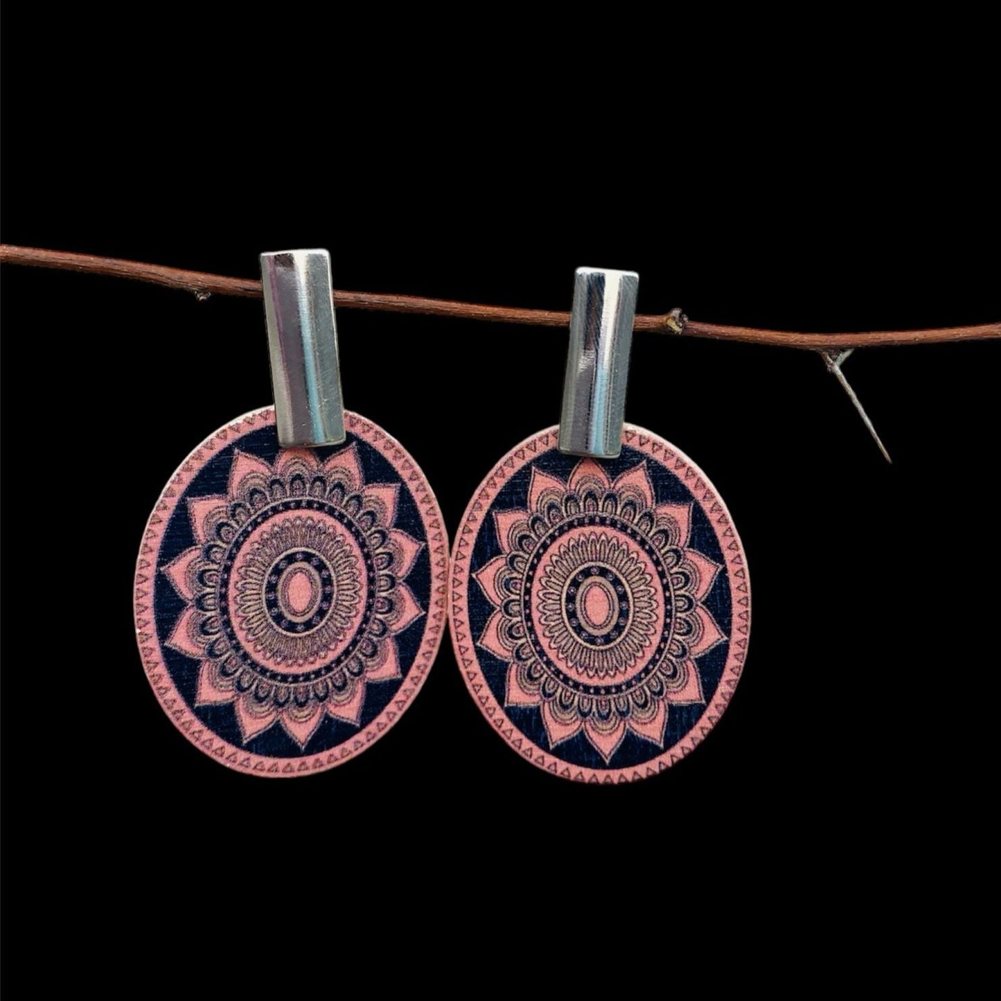 Wooden Earrings Fragrance Teardrop Ethnic Style Pendant Earrings